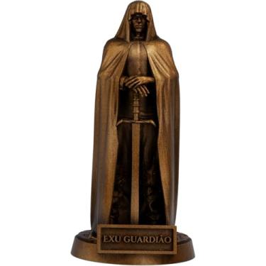 Imagem de Estátua Exu Guardião Imagem Umbanda Candomblé (Cor Cobre Antigo)