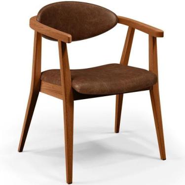 Imagem de Poltrona Decorativa Para Sala De Estar Jantar Cecília B04 material sin