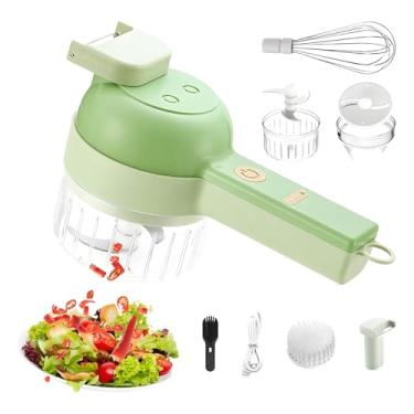 Imagem de Cortador Automático De Legumes, Cortador Fatiador De Legumes Para Cozinha, Processador Multifuncional Para Alho Carnes Pimentas Gengibre Cenoura Aipo Batatas