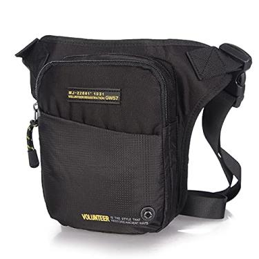 Imagem de Bolsa de perna de ciclismo, bolsa de cintura multifuncional, bolsa de perna de motocicleta, bolsa de perna masculina Oxford, bolsas de cintura caída, moda de quadril, bolsa de ombro casual