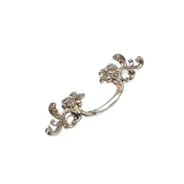 Imagem de CXYFQUUK Puxador para móveis ferragens armários de cozinha porta gaveta guarda-roupa puxador de armário 2 peças (prata antiga)