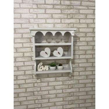 Imagem de Armário Rústico de Madeira - Marfim Rosa decor 