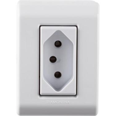 Imagem de Caixa de Sobrepor com 1 Tomada 2P+T 20 A 250 V Tramontina LizFlex Branca
