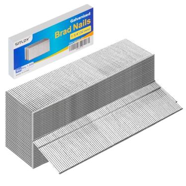 Imagem de SITLDY Pregos galvanizados de calibre 18, cabeça em T, pacote com 1000 unidades, 1.000 cm, pregos pequenos para pistola de pregos pneumática, elétrica 18 GA