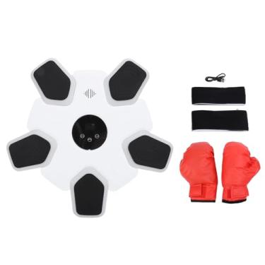 Imagem de Pilipane Máquina de boxe musical inteligente montada na parede, para aliviar o estresse, treinador de boxe musical para academia HOM (versão adulto)