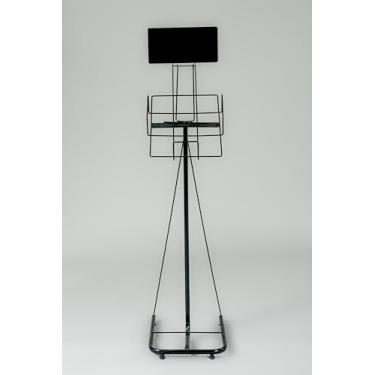 Imagem de Porta Folder Com 1 Bandeja E Aparador - (Preto)