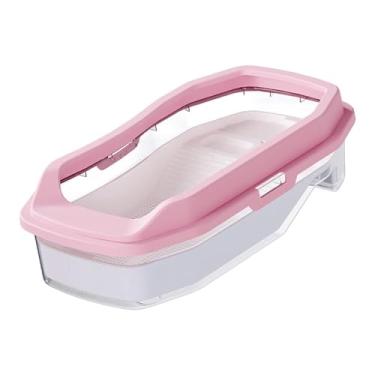 Imagem de WeiLaiKeQi Tanque de tartarugas Aquário de tartarugas com plataforma, reprodução, suprimentos, tanque de répteis Habitat para Caranguejos eremitas Lagartos, Rosa