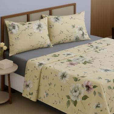 Imagem de Jogo De Lençol Casal Queen 400 Fios Com Elástico 4 Peças Cama Box Super Queen(Estampa 24)