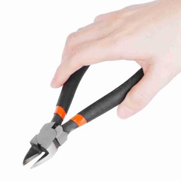 Imagem de Mini alicate diagonal profissional com alça antiderrapante, estrutura de aço cromo-vanádio para cortar fios de aço de ferro macios