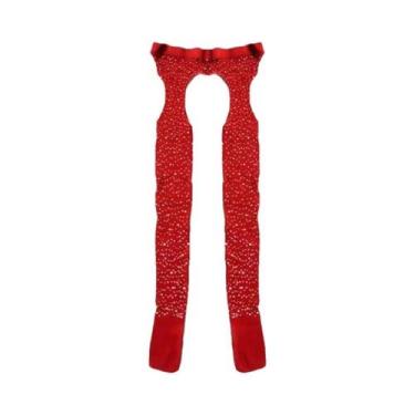 Imagem de Meia Calça plus Size Com Glitter E Rede, Abertura Na Parte Íntima, Bri