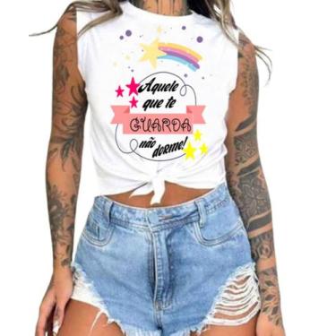 Imagem de Cropped T-Shirts Feminino Estampado - Cristã- Várias Estampas 22 - meg