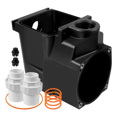 Imagem de XIAORENWU Caixa de filtro de bomba SPX1620AA compatível com modelos Hayward Super Pump SP1600X e SP2600X, substituição para bombas de piscina Hayward 5.1 cm x 5.1 cm, peças de alojamento com anel de