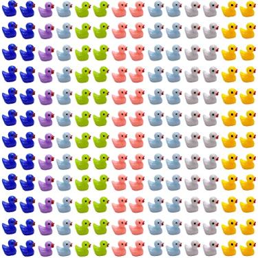 Imagem de 168 Pieces Mini Resin Duck Slime Charms Mini Duckies Micro for Fairy Garden Landscape Aquarium Dollhouse Ornament