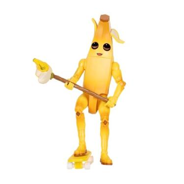 Imagem de Fortnite Legendary Peely – Boneco articulado de 15 cm com ferramenta de colheita, suporte traseiro e código para item virtual bônus