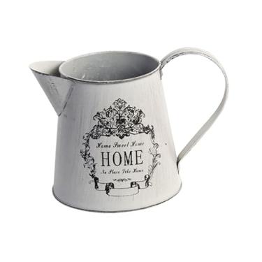 Imagem de IEUDNS Vaso Decorativo de Flores em Ferro Fundido Rústico para Entrada, Sala de Estar Ou Mesa de Escritório.