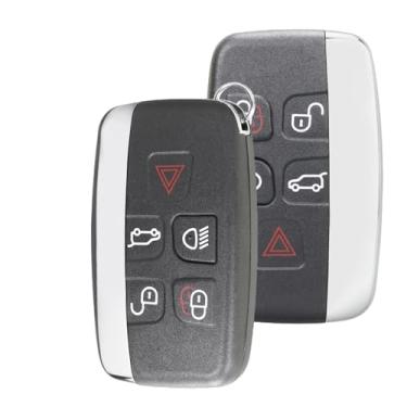 Imagem de ontto Chaveiro Fobik de substituição para Land Rover LR2 LR4 para Range Rover Sport Evoque Apto para Jaguar F-Type XJ XF Controle remoto de entrada sem chave de proximidade inteligente, FCC ID