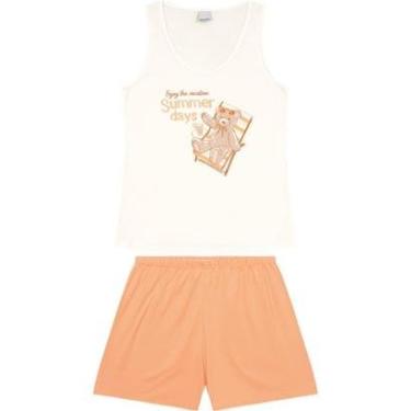 Imagem de Pijama Feminino Regata Malha Malwee Ref. 122366-Feminino