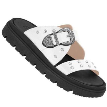 Imagem de Chinelo Moleca 5504.103 Feminino, Branco, 35