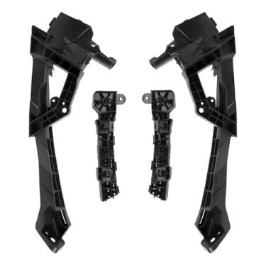 Imagem de 1 par de suporte de para-choque dianteiro esquerdo direito e retentor de farol compatível com CR-V 2015 2016 substitui 71140-T1W-A00 71193-T0A-A01