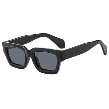 Imagem de Óculos de Sol Punk Masculino UV400 Cinza Jelly Feminino para Esportes ao Ar Livre, Corrida e Ciclismo, Preto Brilhante
