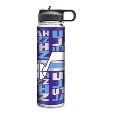 Imagem de Rico Industries NBA Basketball Utah Jazz Standard 623 g Copo de aço inoxidável com tampa