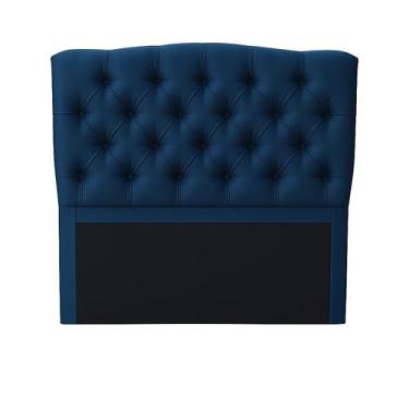 Imagem de Cabeceira Esmeralda Queen 160cm Estofada Veludo com Capitonê - FM Tape