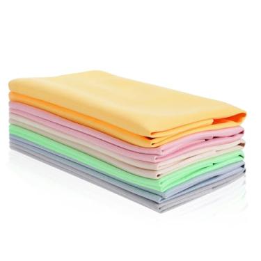 Imagem de Ptwola Pacote com 6 panos de limpeza para instrumento de cordas pano macio para polimento de violino multifuncional, panos de limpeza multicoloridos para kit de limpeza musical, clarinete, guitarra