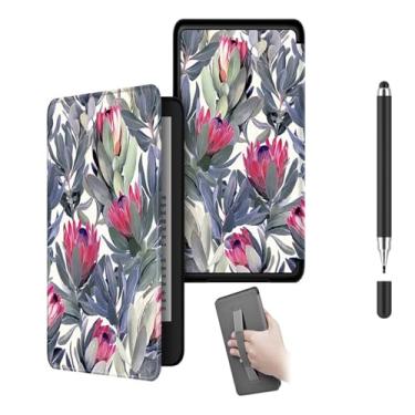 Imagem de Akacy Padrão pintado com capa de alça para Kindle paperwhite de 15 cm 10 Geração (2018, modelos PQ94WIF). Capa traseira de borracha TPU de silicone flexível fina e macia com cantos reforçados (24)