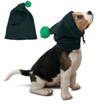 Imagem de HDKUW Chapéu de orelhas silenciosas para cães, protetores de ouvido de cachorro, proteção contra ruído, chapéus de pelúcia para orelhas de animal de estimação, capa de orelha quente, chapéu de inverno