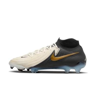 Imagem de Nike Chuteira de futebol masculina Phantom Luna Ii Elite Fg, Moeda branca preta Mtlc Gold, 38.5 EU