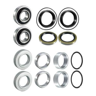 Imagem de Kit de rolamento e vedação do eixo traseiro de 16 peças compatível com Toyota 4Runner 1996-2002 Tacoma 1995-2004 Substitui 90310-50006 90520-36045 42423-20010