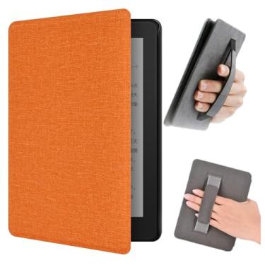 Imagem de Yzlvigrous Capa para Kindle Paperwhite 12th/Coloroft Signature Edition 2024, Tampa de Textura de Pano de 7 Polegadas com Sono Automático/despertar e Alça de Mão, Modelo: SA59CP/SA568B/SA569P