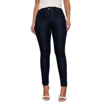 Imagem de Calça jeans Feminina Premium Dark Blue Confortavel Estilosa Bloqueira-Feminino
