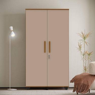 Imagem de Armario Multiuso Grande E Reforçado Ouro Fechadura Com Chave Amêndoa / Fendi