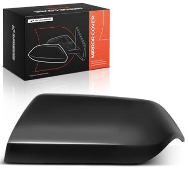 Imagem de A-Premium Tampa do espelho retrovisor do lado do motorista - compatível com Chevrolet Tahoe Suburban e GMC Yukon XL e Cadillac Escalade, 2021 2022 2023 2024 - Preto liso, sem furo de seta