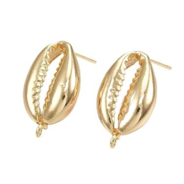 Imagem de 2 peças de brincos de latão com laço, brincos ovais dourados vazados, suprimentos de fabricação de joias minimalistas para o dia dos namorados, presentes de aniversário e lembrancinhas, 2 x 1,2 cm