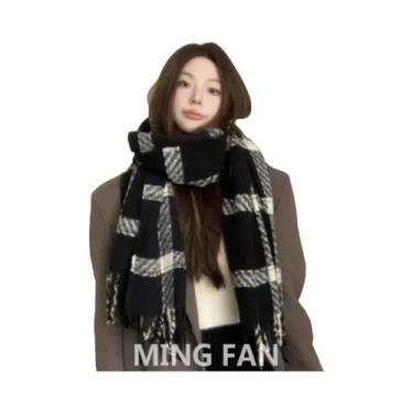 Imagem de Cachecol Quente De Pelúcia Estilo Coreano Para Outono E Inverno, Cor P