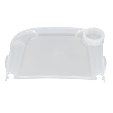 Imagem de YWBL-WH Bandeja de Jantar para Bebês Bandeja de Alimentação Portátil Antiderrapante Com Coletor de Derramamento, Segura para Máquina de Lavar Louça para Crianças, Cadeira Alta Em Casa, Viagem, Restaurante