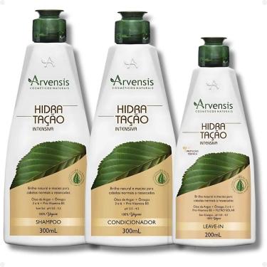 Imagem de Kit Arvensis Hidratação Intensiva: Shampoo 300ml, Condicionador 300ml e Leave-in 200ml