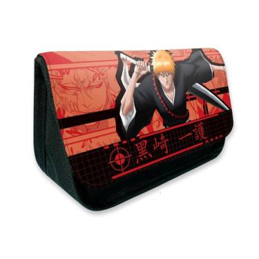 Imagem de Bolsa de lápis Bleachs Kurosaki Ichigo Cartoon Anime para crianças