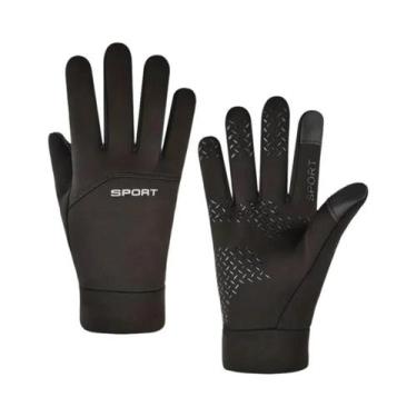 Imagem de Luvas De Inverno Masculinas Impermeáveis Térmicas Com Tela Sensível Ao