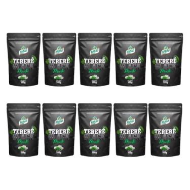 Imagem de Kit 10 Erva Mate Terere Black Menta Premium Sem açúcar Barão