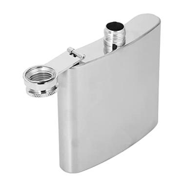 Imagem de Generic Garrafa de Uísque de Aço Inoxidável Garrafa de álcool Elegante Com Funil para Pesca de Acampamento, de Vinho de Qualidade Alimentar Portátil para Piquenique 6 Onças (Jarro de 5 onças + 1