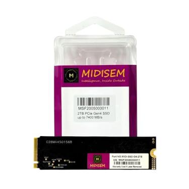 Imagem de Midisem SSD M.2 PCIe 4.0 NVMe de 2 TB | Até 7400 MB/s | Resistência profissional de 800 TBW | Cache DRAM | Criação de conteúdo para jogos e 4K