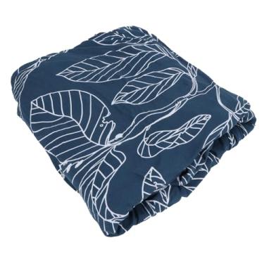 Imagem de aqxreight Capa de sofá Elástica Macia Com Folhas Azuis Lavável Protetor de Móveis para Casa3 Lugares um Novo Seu Mobiliário de Cabelo Altamente Elástico Seu sofá Danifica o Animal de Estimação