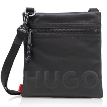 Imagem de HUGO, Mini bolsa tiracolo com logotipo da Shade, brilho preto, PCE.