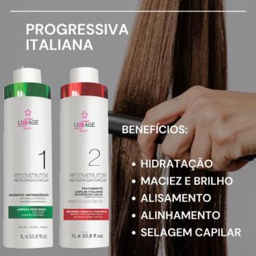 Imagem de Kit Escova Progressiva Profissional Tratamento e Terapia Capilar - Lis