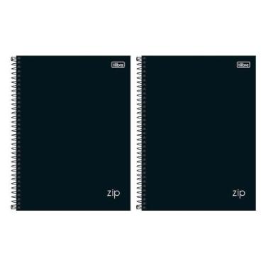 Imagem de Caderno Espiral Universitário Capa Dura 16M Tilibra Zip Preto 256 Folh