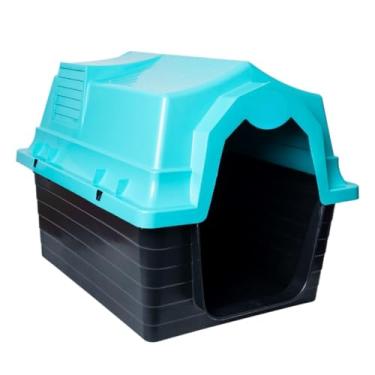 Imagem de Casinha para Cachorro Grande N5 Desmontável com Proteção UV, Casa Pet Resistente para Área Interna e Externa(Azul Claro)
