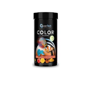 Imagem de Ocen Tech Ração Para Peixes Color Flakes 100g - Ocean Tech